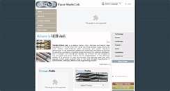 Desktop Screenshot of facorsteel.com