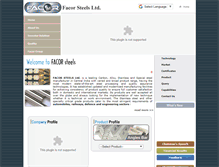 Tablet Screenshot of facorsteel.com